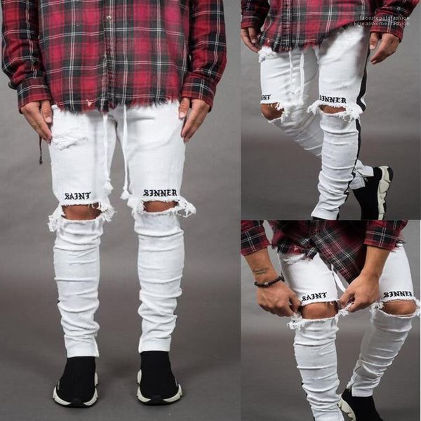 pencil pants slim fit represent jeans mens new jeans white black holes ripped striped skinny, Blue
pencil pants slim fit represent jeans mens new jeans white black holes ripped striped skinny, Blue