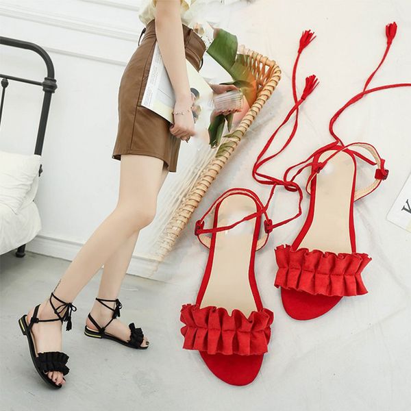 women open toe cotton fabric sandals ladies summer pleated cross-tied woman cone heels shoes female fringe casual sandal 2020, Black
women open toe cotton fabric sandals ladies summer pleated cross-tied woman cone heels shoes female fringe casual sandal 2020, Black