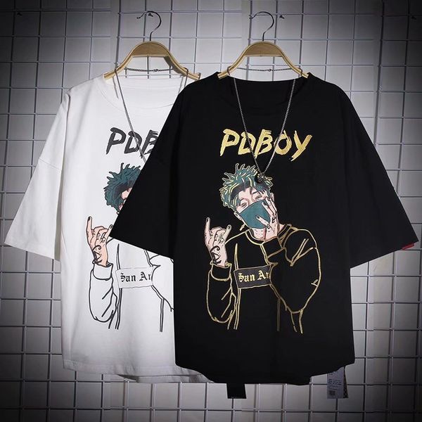 men's t-shirts original boy wearing a mask print short sleeve tshirts streetwear men women hip hop casual fashion tees male t shirts un, White;black
men's t-shirts original boy wearing a mask print short sleeve tshirts streetwear men women hip hop casual fashion tees male t shirts un, White;black