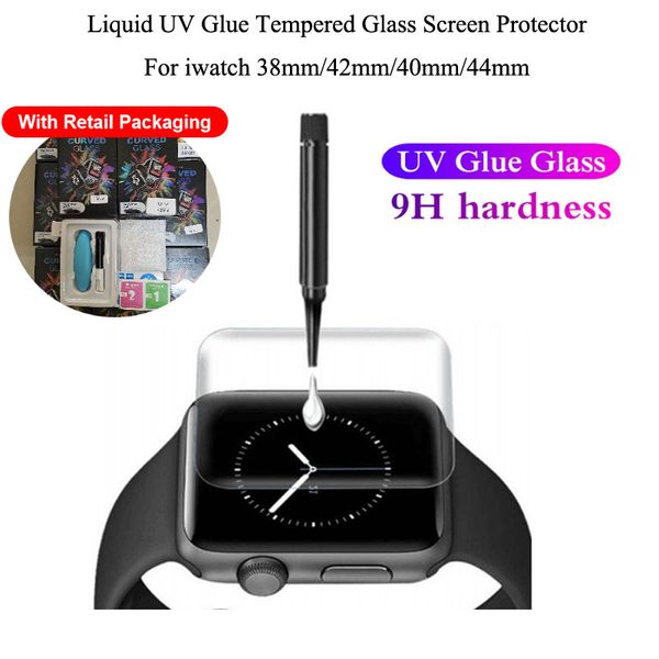 10pcs/lot uv tempered glass screen protector for apple watch series 5 4 3 2 1 38mm 42mm 40mm 44mm full glue protective glass
10pcs/lot uv tempered glass screen protector for apple watch series 5 4 3 2 1 38mm 42mm 40mm 44mm full glue protective glass
