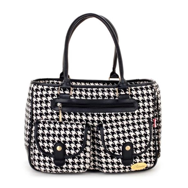 black houndstooth pattern coarse grain pet dogs carrier bag fashion small puppy dogs bag
black houndstooth pattern coarse grain pet dogs carrier bag fashion small puppy dogs bag