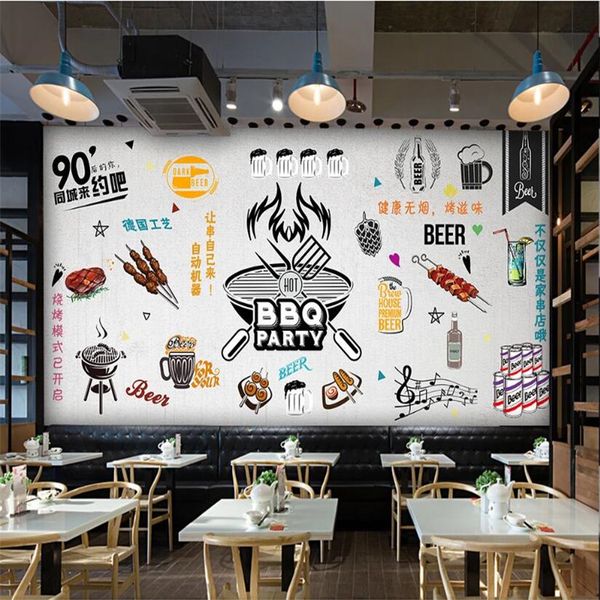 custom personalized beer bar barbecue restaurant industrial decor gray background mural wallpaper 3d bbq snack bar wall paper 3d
custom personalized beer bar barbecue restaurant industrial decor gray background mural wallpaper 3d bbq snack bar wall paper 3d