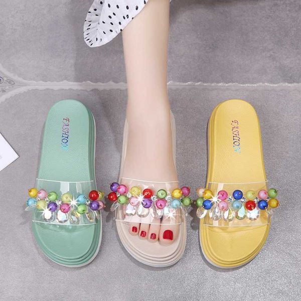 sandals female summer wear thick bottom 2020 summer word candy color beaded fashion wild casual female sandals z659, Black
sandals female summer wear thick bottom 2020 summer word candy color beaded fashion wild casual female sandals z659, Black