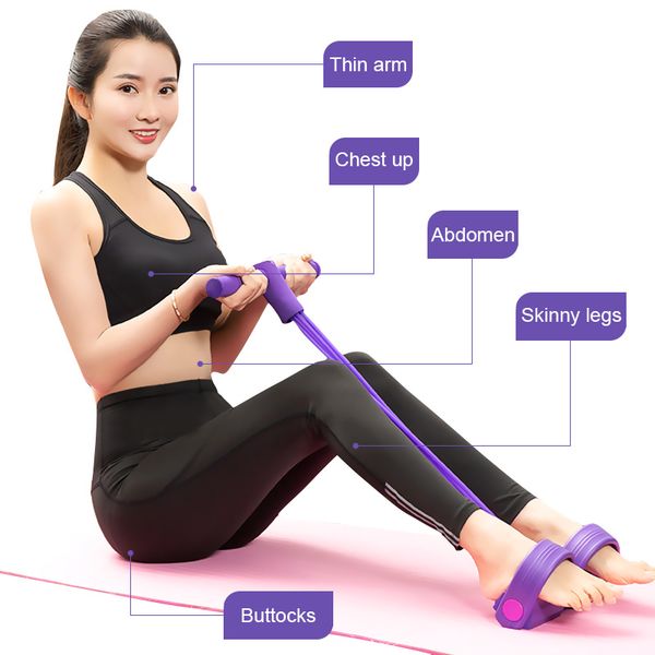 4 tubes latex foot elastic pull rope expander multifunctional fitness workout pedal equipment resistance bands sit up puller
4 tubes latex foot elastic pull rope expander multifunctional fitness workout pedal equipment resistance bands sit up puller