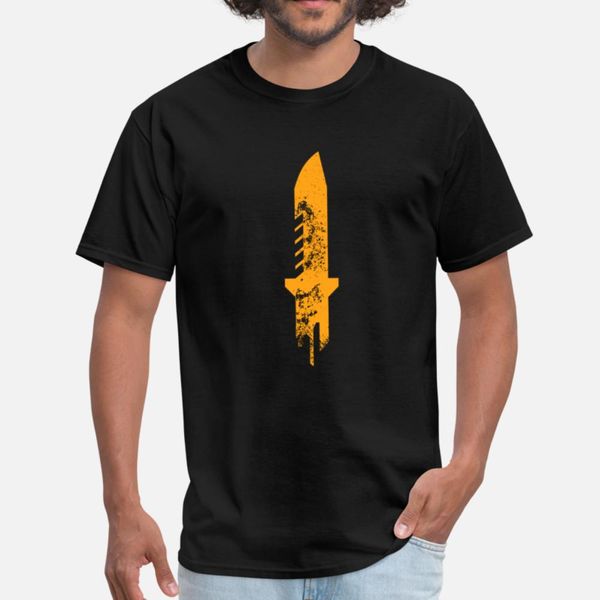 knife t shirt men create cotton size s-3xl homme fit new style summer style cool shirt