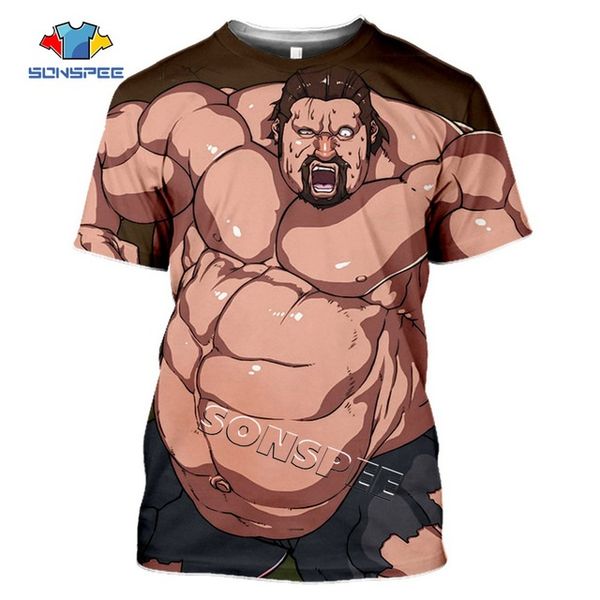 summer comic grappler baki japan boxing men anime 3d print shirts plus size oversized hentai men clothing
summer comic grappler baki japan boxing men anime 3d print shirts plus size oversized hentai men clothing