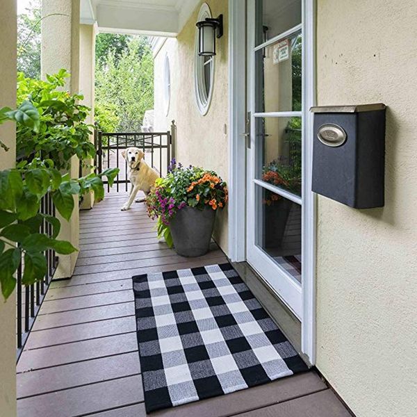 carpets cotton plaid check rug 27.5 x 43 inches washable woven outdoor rugs for layered door mats porch/kitchen/farmhouse black
carpets cotton plaid check rug 27.5 x 43 inches washable woven outdoor rugs for layered door mats porch/kitchen/farmhouse black