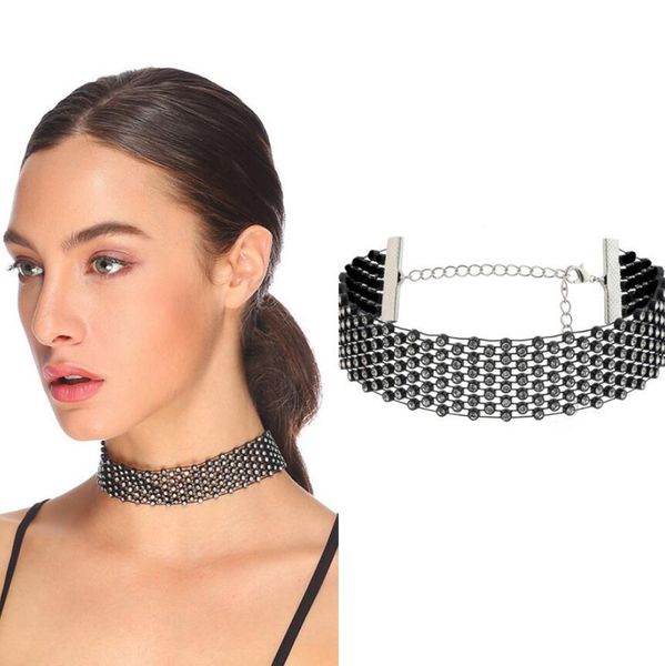 jewelry punk hollow chokers crystal black hollow out chokers for women to party fashion, Golden;silver
jewelry punk hollow chokers crystal black hollow out chokers for women to party fashion, Golden;silver