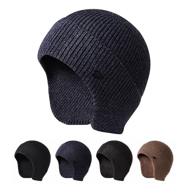 men women thick knit hat winter warm stretch beanie ear flaps cap outdoor work ski slouchy beanie hat winter accessories, Blue;gray
men women thick knit hat winter warm stretch beanie ear flaps cap outdoor work ski slouchy beanie hat winter accessories, Blue;gray