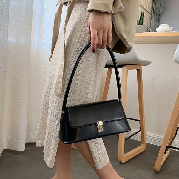 women's vintage solid color korean style tote bag flap pu leather retro shoulder bag
women's vintage solid color korean style tote bag flap pu leather retro shoulder bag