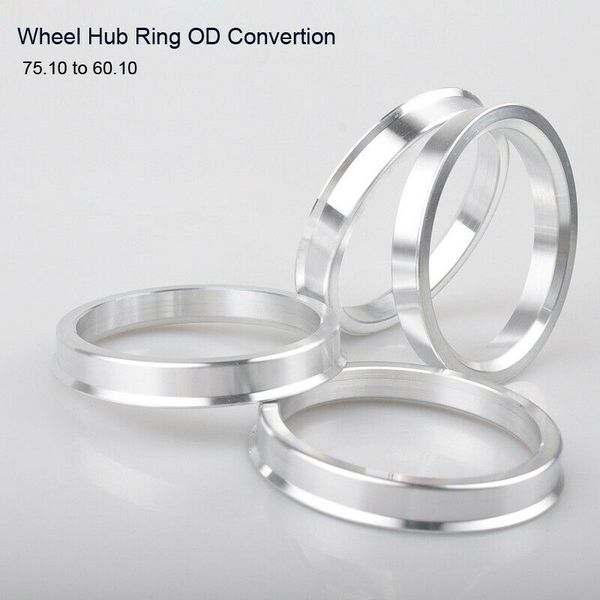 4 pcs aluminum alloy spigot center hub ring wheel hub ring od 75.1 to id 60.1 mm
4 pcs aluminum alloy spigot center hub ring wheel hub ring od 75.1 to id 60.1 mm