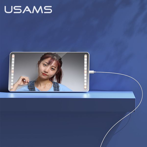 usams car screen touch mirror make up mirror with led lights automobile vanity makeup sun-shading usb charging cosmetic
usams car screen touch mirror make up mirror with led lights automobile vanity makeup sun-shading usb charging cosmetic