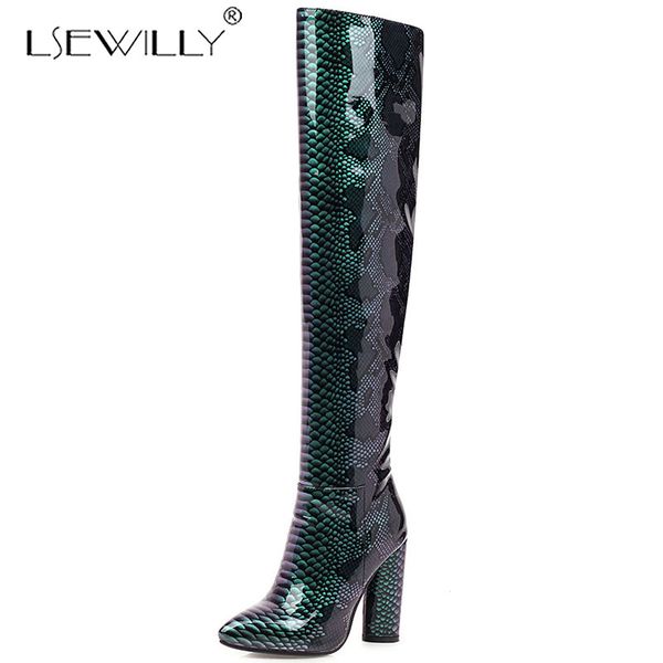 lsewilly new 2020 over the knee boots women snake print leather thigh high boots platform ladies women winter heel, Black
lsewilly new 2020 over the knee boots women snake print leather thigh high boots platform ladies women winter heel, Black