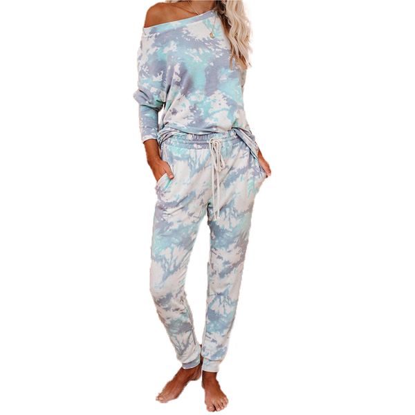 gym clothing women's tie-dye printing suit round neck long sleeve loose pullover + elastic waist trousers sports set, White;black
gym clothing women's tie-dye printing suit round neck long sleeve loose pullover + elastic waist trousers sports set, White;black