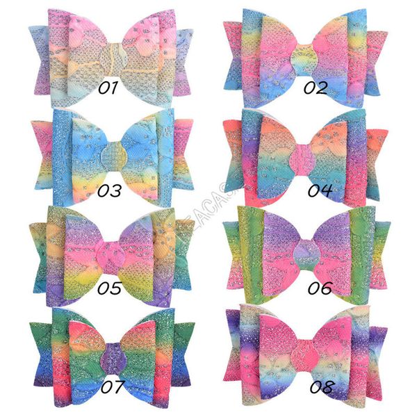 3.5inch glitter bow hair clip hairpin girls bowknot gradient rainbow color hair pins sequins barrette party fashion hair accessories d9307, Slivery;white
3.5inch glitter bow hair clip hairpin girls bowknot gradient rainbow color hair pins sequins barrette party fashion hair accessories d9307, Slivery;white