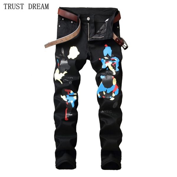 men's jeans 2021 europeans designed men floral black slim print letters graffiti personal pant man casual club street fashion jean, Blue
men's jeans 2021 europeans designed men floral black slim print letters graffiti personal pant man casual club street fashion jean, Blue