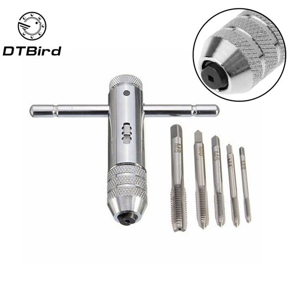 5шт / комплект регулируемое m3-m8 3-8mm t-handle ratchet отводы ключ машина винт метрическая резьба метчики машинистом инструменты ручной ин
5шт / комплект регулируемое m3-m8 3-8mm t-handle ratchet отводы ключ машина винт метрическая резьба метчики машинистом инструменты ручной ин