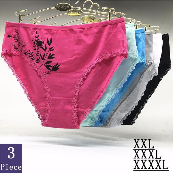 cotton underwear women 3pcs/lot xxl 3xl 4xl large size panties women high waist soft comfortable durable beautiful, Black;pink
cotton underwear women 3pcs/lot xxl 3xl 4xl large size panties women high waist soft comfortable durable beautiful, Black;pink