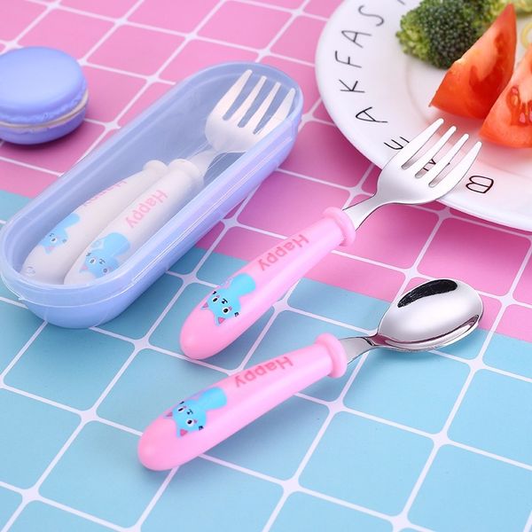 2шт / набор cute baby kids для кормления ложка и вилка высокого качества 304stainless сталь шаржа младенца ложка столовые приборы 
2шт / набор cute baby kids для кормления ложка и вилка высокого качества 304stainless сталь шаржа младенца ложка столовые приборы