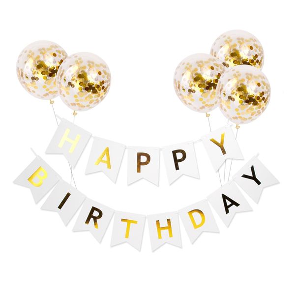 1 set happy birthday letter banner rose gold confetti balloons baby shower birthday party decorations kids bunting garland flags
1 set happy birthday letter banner rose gold confetti balloons baby shower birthday party decorations kids bunting garland flags