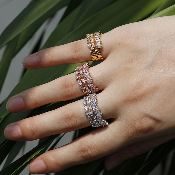 queen lotus 2020 fashion irregular geometric rings for women adjustable finger ring hollow crystal ring cubic zircon jewelry, Golden;silver
queen lotus 2020 fashion irregular geometric rings for women adjustable finger ring hollow crystal ring cubic zircon jewelry, Golden;silver