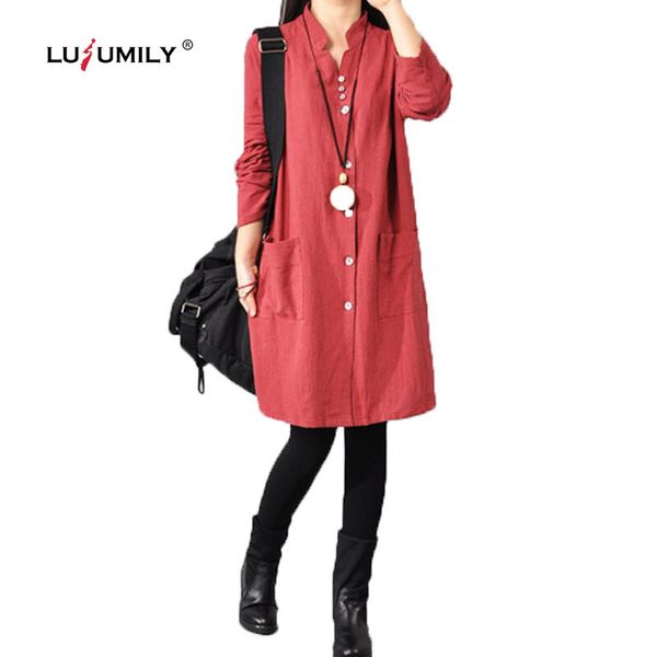 casual dresses lusumily dress women's solid boho v-neck cotton linen single breasted pocket button female loose robe, Black;gray
casual dresses lusumily dress women's solid boho v-neck cotton linen single breasted pocket button female loose robe, Black;gray