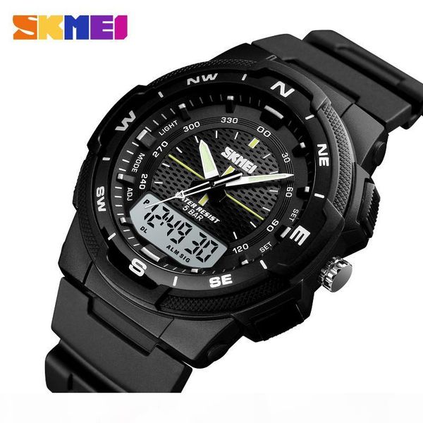 skmei men watch outdoor sports electronic watch man military watches men pu strap wristwatch quartz watches double clock 1454, Slivery;brown
skmei men watch outdoor sports electronic watch man military watches men pu strap wristwatch quartz watches double clock 1454, Slivery;brown