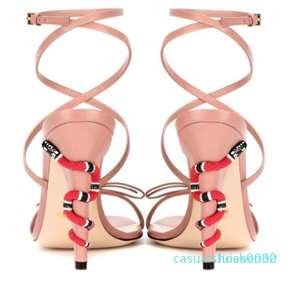 2020 new fashion brand designer women sandals lace snake stiletto heels gold black green large size wedding shoes c30
2020 new fashion brand designer women sandals lace snake stiletto heels gold black green large size wedding shoes c30