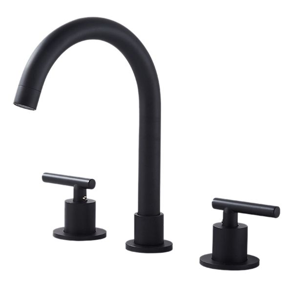 3pcs lfs-a0688-mt-c two handle widespread bathroom sink faucet with crop up drain assembly,matte black
3pcs lfs-a0688-mt-c two handle widespread bathroom sink faucet with crop up drain assembly,matte black