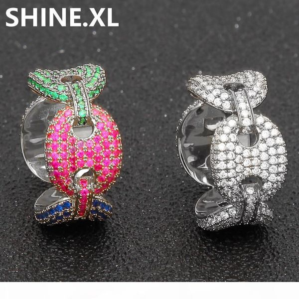 men ring micro paved zircon gold color plated colored zircon chain ring for men women size 8-12, Silver
men ring micro paved zircon gold color plated colored zircon chain ring for men women size 8-12, Silver