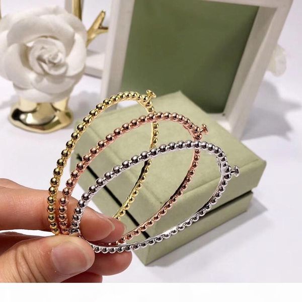 2019 fashion classic brand bangle rose gold silver fine polishing beads bracelet for women wedding party jewelry, Black
2019 fashion classic brand bangle rose gold silver fine polishing beads bracelet for women wedding party jewelry, Black