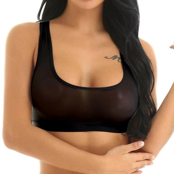 camisoles & tanks women vest seamless underwear mesh see-through bra stretch workout crop lencero mujer e#, Black;white
camisoles & tanks women vest seamless underwear mesh see-through bra stretch workout crop lencero mujer e#, Black;white
