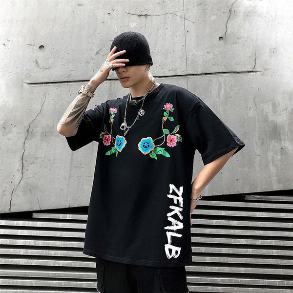 cotton embroidery fish flower men t shirt print graphic shirt casual fashion tshirt vintage tee tshirt man, Black
cotton embroidery fish flower men t shirt print graphic shirt casual fashion tshirt vintage tee tshirt man, Black