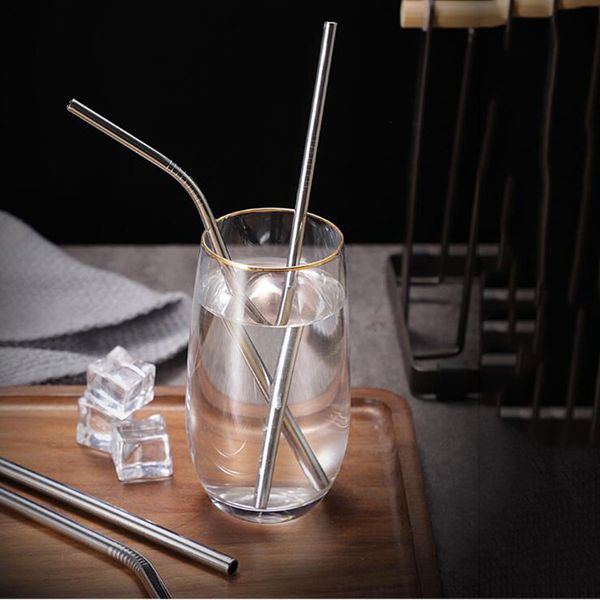 215*6mm straight and bent straw 304 stainless steel silver straw child old years drinking water tool party wedding bar drink accessory
215*6mm straight and bent straw 304 stainless steel silver straw child old years drinking water tool party wedding bar drink accessory