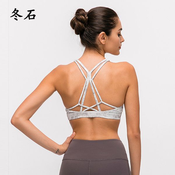 padded strappy sports bra yoga activewear workout clothes for women wireless fitness athletic exercise running bras, White;black
padded strappy sports bra yoga activewear workout clothes for women wireless fitness athletic exercise running bras, White;black