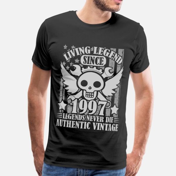 living 1997 1aa t shirt men printing tee shirt crew neck loose building spring autumn cool shirt