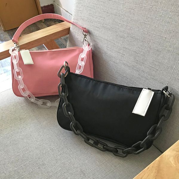 2020 new acrylic chain ladies shoulder bags black blue handbag luxury armpit bags mini fashion all-match female bag baguette bag
2020 new acrylic chain ladies shoulder bags black blue handbag luxury armpit bags mini fashion all-match female bag baguette bag