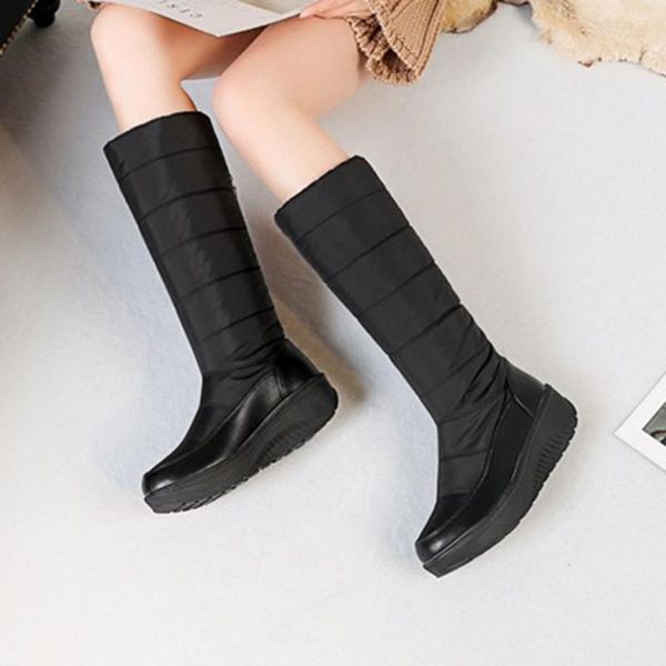 sagace женщины boots solid color winter keep warm колено boots скольжения на плюс бархат голеностопного снег дамы flat полусапожки обувь, Black
sagace женщины boots solid color winter keep warm колено boots скольжения на плюс бархат голеностопного снег дамы flat полусапожки обувь, Black