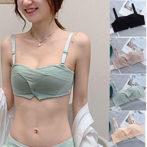 gym clothing latex cotton seamless bra comfortable strapless and non-slip wireless underwearfor girl woman b2cshop, White;black
gym clothing latex cotton seamless bra comfortable strapless and non-slip wireless underwearfor girl woman b2cshop, White;black