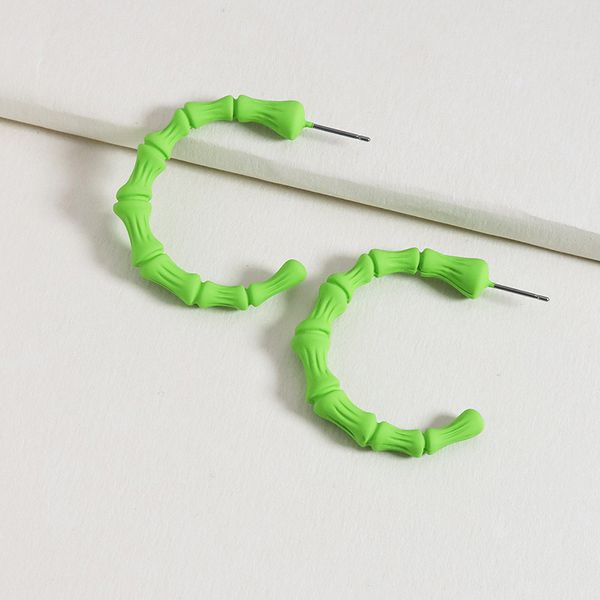 new metal texture painted slub earrings green color vintage big size hoop earring simple classic temperament jewelry accessory, Golden;silver
new metal texture painted slub earrings green color vintage big size hoop earring simple classic temperament jewelry accessory, Golden;silver