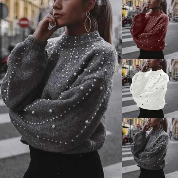 women's sweaters women sweater casual thick needle long sleeve o-neck pullover turleneck solid color pearl warm #45, White;black
women's sweaters women sweater casual thick needle long sleeve o-neck pullover turleneck solid color pearl warm #45, White;black