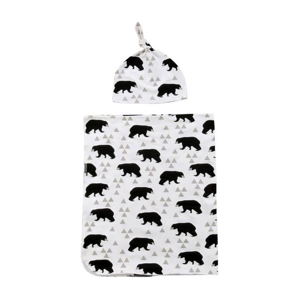 2pcs bear newborn infant kids baby cotton wrap soft blanket sleeping towel + hat sets
2pcs bear newborn infant kids baby cotton wrap soft blanket sleeping towel + hat sets