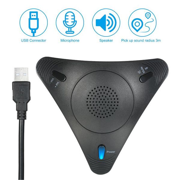 usb conference computer microphone voip omnidirectional deskwired microphone built-in speaker volume control mute function
usb conference computer microphone voip omnidirectional deskwired microphone built-in speaker volume control mute function