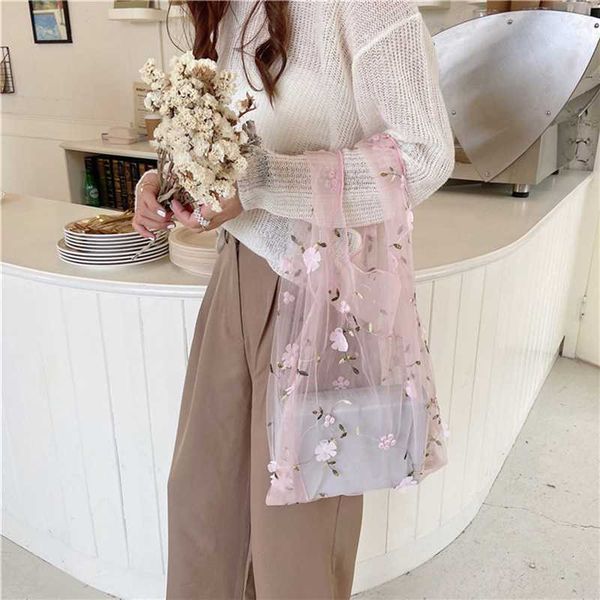 2020 fashion summer women transparent tote yarn cloth beach bag embroidery handbag hand bags purse for girls mesh shoulder bag
2020 fashion summer women transparent tote yarn cloth beach bag embroidery handbag hand bags purse for girls mesh shoulder bag