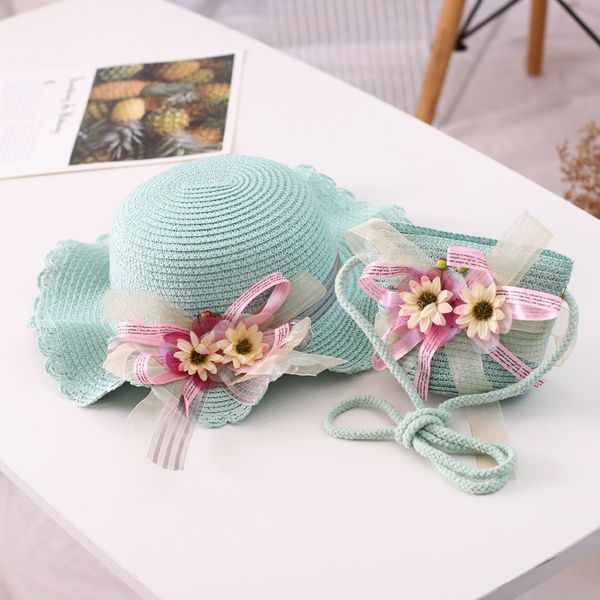 xeongkvi korean flower ribbon parent-child sun hats bag suit summer brand falbala straw hats for women girl wide brim cap, Blue;gray
xeongkvi korean flower ribbon parent-child sun hats bag suit summer brand falbala straw hats for women girl wide brim cap, Blue;gray