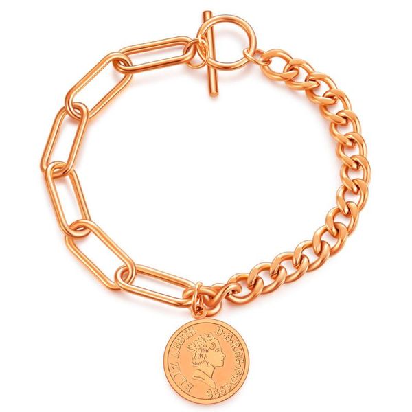 stainless steel bracelets round coin pendant bracelet for women simple gift fashion jewelry accessories, Black
stainless steel bracelets round coin pendant bracelet for women simple gift fashion jewelry accessories, Black