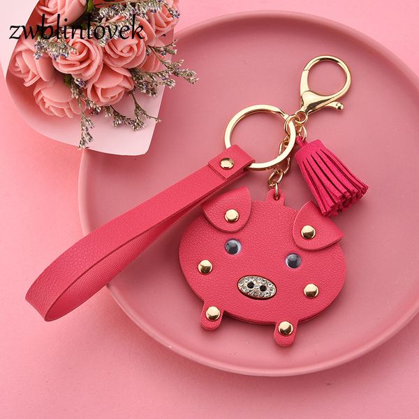 cute cartoon rivet pig pu leather tassel keyring diy bag car charms key chain female accessories jewelry wholesale, Silver
cute cartoon rivet pig pu leather tassel keyring diy bag car charms key chain female accessories jewelry wholesale, Silver