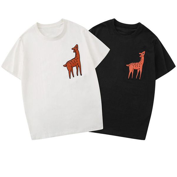 street fashion famous mens t shirt 20ss fawn embroidery pullover polo short sleeve t shirts men women couples stylist tee, White;black
street fashion famous mens t shirt 20ss fawn embroidery pullover polo short sleeve t shirts men women couples stylist tee, White;black