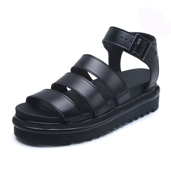 luxury designer gladiator sandals women black summer causal shoes comfortable genuine leather buckle dr martin platform sandals size 35-40
luxury designer gladiator sandals women black summer causal shoes comfortable genuine leather buckle dr martin platform sandals size 35-40