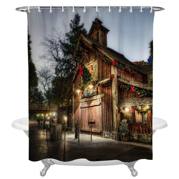 christmas street wooden house decoration waterproof shower curtain home l bathroom decor accessories fabric shower curtains
christmas street wooden house decoration waterproof shower curtain home l bathroom decor accessories fabric shower curtains